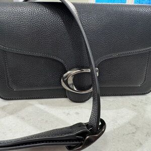 Black Coach Tabby with Pewter Buckle